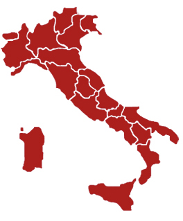 Cartina dell'Italia